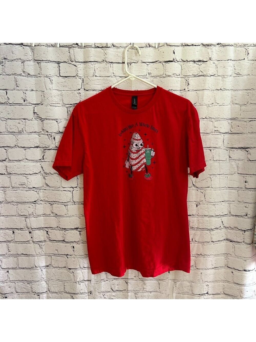 Ladies Gildan "Looking Like A Whole Snack" tee shirt Size L